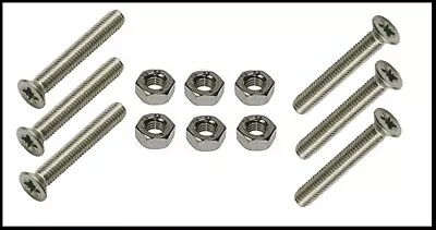 Stainless Steel Pozi Countersunk Head Machine Screws And Nuts M3 M4 M5 M6 M8 • £5.45