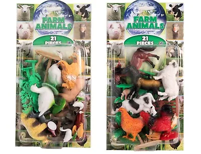 £8.49 • Buy Farm Animals - 21 Pieces - Playset - Farm Toy - Children's - 3 Years + New