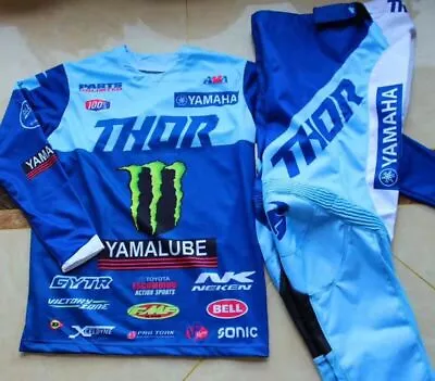 Thor Yamaha Monster Team Motocross Gear Set Jersey/Pants MX ATV Racing Set • $155