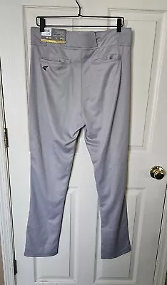 EASTON PRO+ MEN’s BASEBALL  PANTS GRAY -sz LARGE 34-36” NEW WITH TAG 32 INSEAM  • $10.99