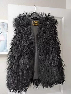 Jin Diao Fur Mongolian Lamb Women's Vest Size M • $65