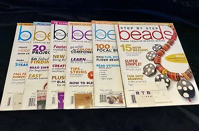 Step By Step Beads Magazines Lot Of 6- Complete 2008 • $5.95