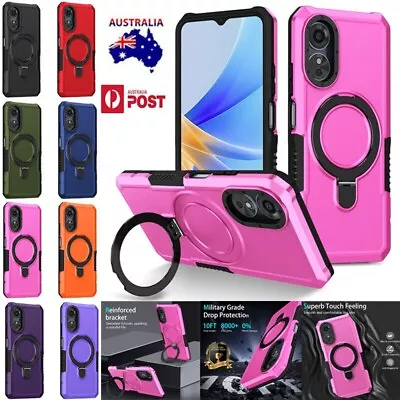 For OPPO A16 A17 A58 A78 A54 A57 A74 A77 Shockproof Armor Case Ring Stand Cover • $12.39