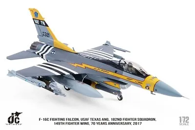 F-16 F-16c Fighting Falcon 182nd FS 149th FW TX ANG USAF - 1/72 Diecast Model • $109.99