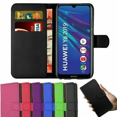 For Huawei Y6/Y7 2019 P20 P30 P30 Pro Mate 20Book Case Leather Wallet Cover Flip • £3.99