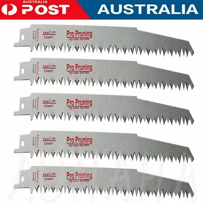 $16.99 • Buy 5Pcs Reciprocating Saw Blade Wood Metal Sheet Pipe High-Carbon Blades 240mm AU