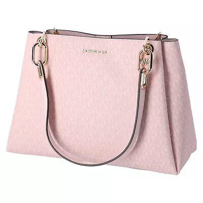 Michael Kors Trisha Nicole Large Triple Compartment Tote Powder Blush MK Pink • $128