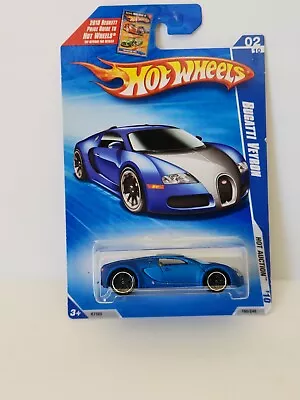 Hot Wheels Bugatti Veyron #2/10 2010 Hot Auction Blue K83 • $106.84