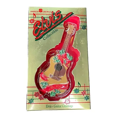 Elvis Collectable Guitar Greetings 1997 American Ornament Greetings Hallmark • $12.74