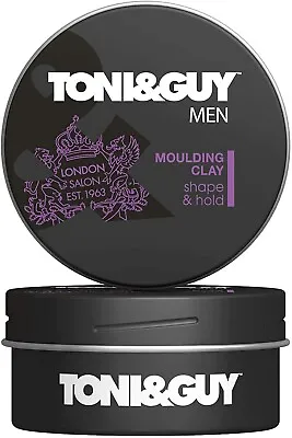 £12.50 • Buy 2 X Toni & Guy Hair Clay, For Men, Moulding Clay, Styling Clay 75 Ml