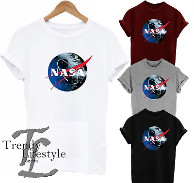 Nasa Death Space Logo Star Wars Galactic Empire Trendy Kids Boys Unisex T-shirt • £7.39