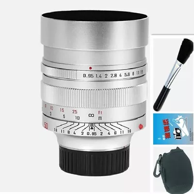 Zhongyi Mitakon Speedmaster 50mm F/0.95 Full Frame Silver Lens For Leica M M240 • £435