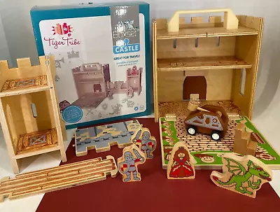 Tiger Tribe - Wooden Castle -Portable & Compact -Take Along Dollhouse (Like New) • $30