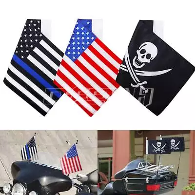 3PCS Motorcycle American USA Flag Replacement Rear Luggage Rack Mount For Harley • $10.59