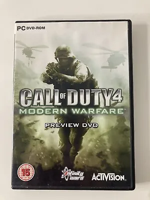 Call Of Duty 4 Modern Warfare Preview Dvd (pc Cd Rom) • £3.99