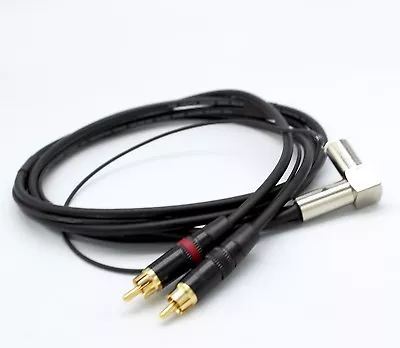 Van Damme 90 Degree Din To RCA Tonearm Cable 1m Interconnect • £39