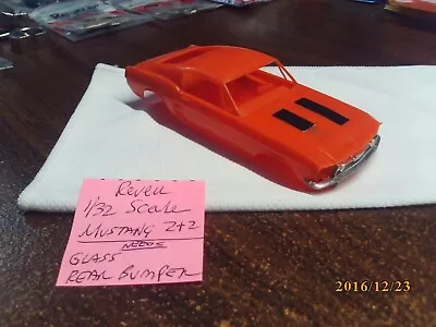 Used Vintage Revell 1/32 Scale Mustang 2+2 Slot Car Body Orange (see Pictures) • $19.95