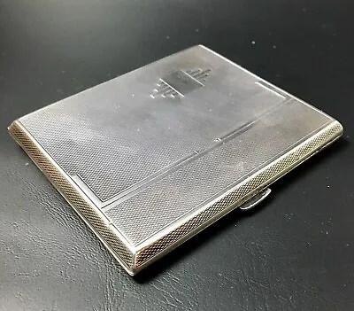Art Deco Cigarette Case - Silver - Mappin & Webb London - 1934 • $185.26