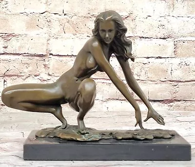 Collectible Statue Bronze Sculpture Abstract Original Abstract Modern Home Girl • £166.19