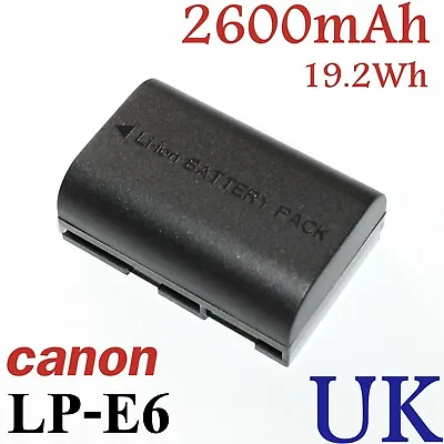High Capacity LP-E6 Battery | Canon EOS 5D Mark II III 60Da 60D 70D 6D 7D Camera • £13.19