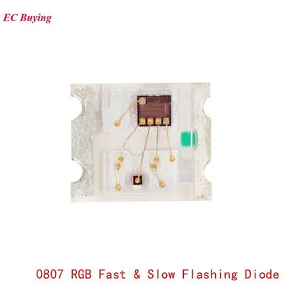 50pcs 0807 0805 SMD RGB Flashing LED Diode Fast Slow Flashing Alternately • $5.08
