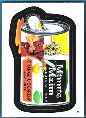 MINUTE MAIM 2013 Topps Wacky Packages Sticker Card #6 FREE SHIPPING Series 11 • $2.50