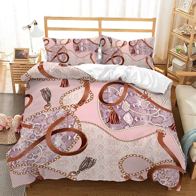 Quilt/Doona/Duvet Cover Set Single/Double/Queen/King Size Bed Pillow Case • £12.50