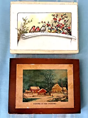 Lot Of 2 Vintage MANCHESTER WOOD Plaques Styled By Louise Thompson VERMONT • $2.99