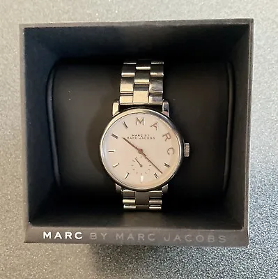 Marc Jacobs BAKER WHITE DIAL STEEL LADIES WATCH MBM3242 • $150