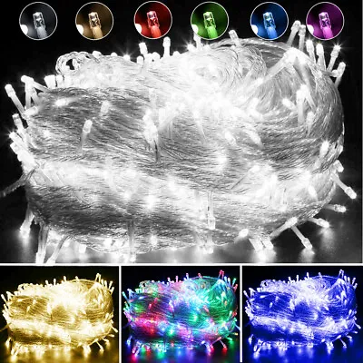 100M 2000 LEDs Fairy String Lights Mains In/Outdoor Garden Christmas Decoration • £14.27