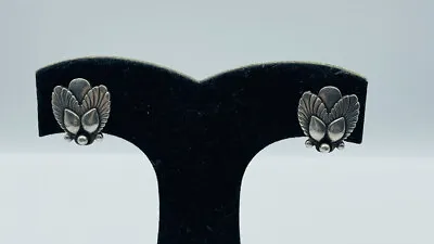 Georg Jensen Denmark Vintage Sterling Silver Bittersweet Screw Back Earrings 110 • $300