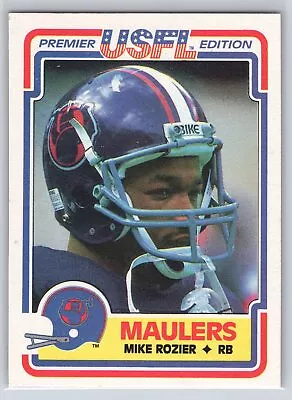 1984 Topps USFL #109 Mike Rozier RC - Heisman Trophy - MINT • $24.99