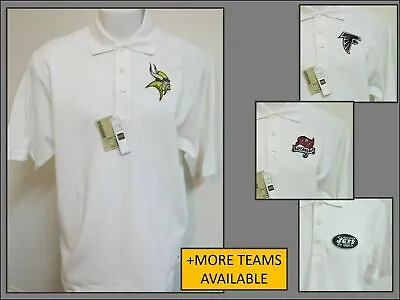 New Sz S-5XL White Nfl Men's Cotton #80I Polo Shirt • $34.99