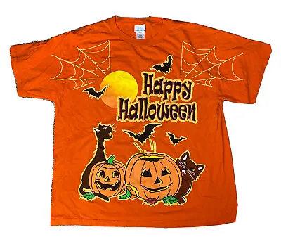 Vintage Happy Halloween Bobbie Brooks T Shirt Size Adult XL • $9.99