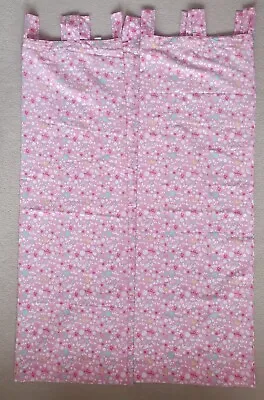 £4.99 • Buy Childrens Pink Disney Tab Top Lined Curtains 64  Wide X 54  Drop 163cm X 137cm 