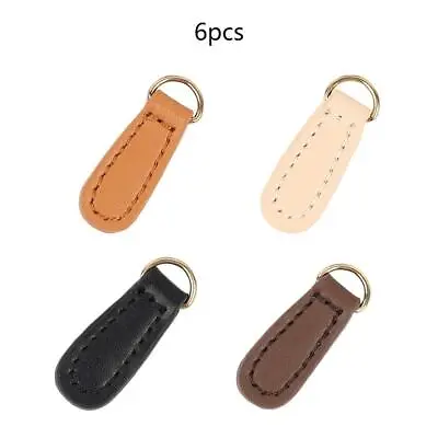 6Pcs Zipper Pull Tab Zipper Tags DIY Leather Replacement Repair Durable For • $18.18