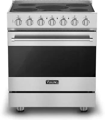 Viking 3 Series '22 30  4.7 C.f 5 Element Self-Clean Electric Range RVER33015BSS • $3995