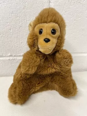 Charm Co Vintage 1982 Plush 10  Monkey Hand Puppet Stuffed Toy Imagination Play • $16.99