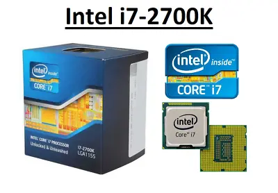 Intel Core I7-2700K SR0DG Quad Core Processor 3.5 GHz Socket LGA1155 95W CPU • £54.97
