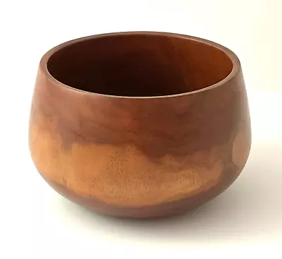 Jonathan Somaoang Milo Wood Bowl Maui '99 Hawaiian Traditional Umeke Design 4.5  • $127.99