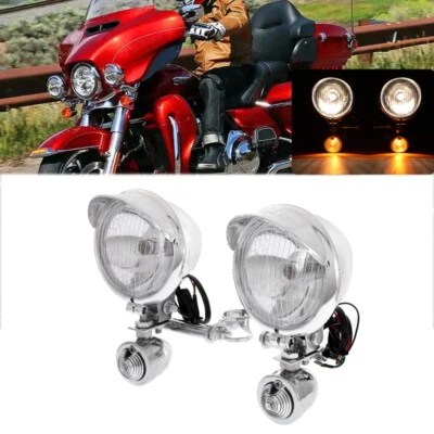 $69.99 • Buy Driving Passing Fog Turn Signal Lights Bar For Yamaha V Star 650 950 1100 1300