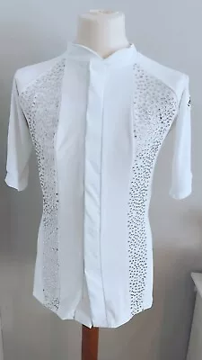 Mens White Latin Dance Shirt • £200