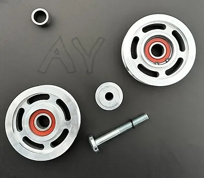 AMG Double Idler Pulley Set(2) M113K E55 SL55 CL55 S55 CLS55 1132020419  • $176.61