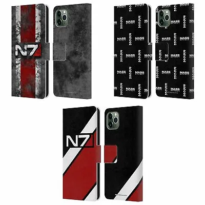 EA BIOWARE MASS EFFECT 1 GRAPHICS LEATHER BOOK CASE FOR APPLE IPHONE PHONES • $22.95