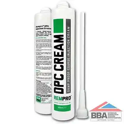 £13.99 • Buy Rempro 1 X BBA Damp Proofing Course Cream - DPC Wall Injection Treatment Control