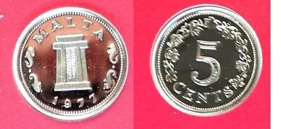 1977 Malta Proof 5 C Altar In The Temple Of Hagar Qim • $9.99