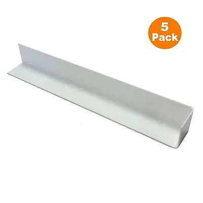 5 X UPVC Plastic Fascia Board Corner Joint White 300mm Round Edge Profile • £12.99