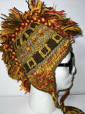 Mohawk Handmade Indian Peruvian Knitting Hat  • $12.50