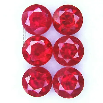 Certified MM Gemstones Loose Natural Mogok Ruby Round Shape 6 Ct • $10.79