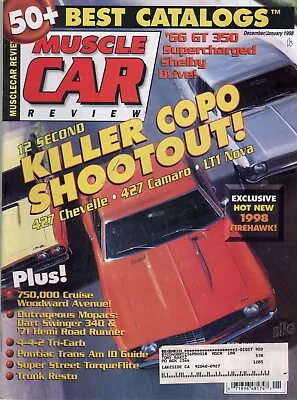 Vintage MUSCLE CAR REVIEW Magazine Dec Jan 1998 - COPO Shootout! + Shelby & HEMI • $5